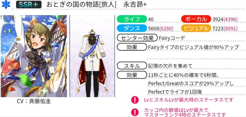 おとぎの国の物語 旅人 永吉昴 アイマス ミリシタ攻略まとめwiki アイドルマスター ミリオンライブ シアターデイズ Gamerch
