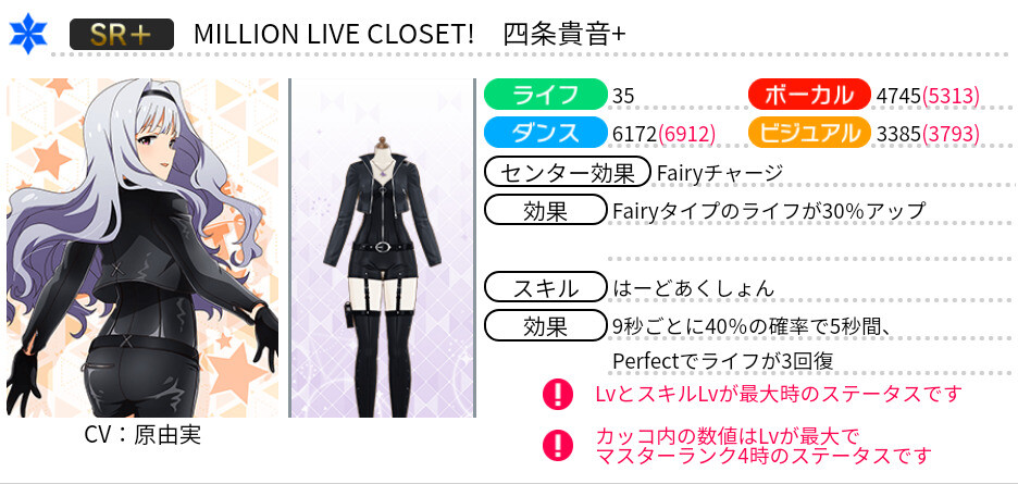 Million Live Closet 四条貴音 アイマス ミリシタ攻略まとめwiki アイドルマスター ミリオンライブ シアターデイズ Gamerch